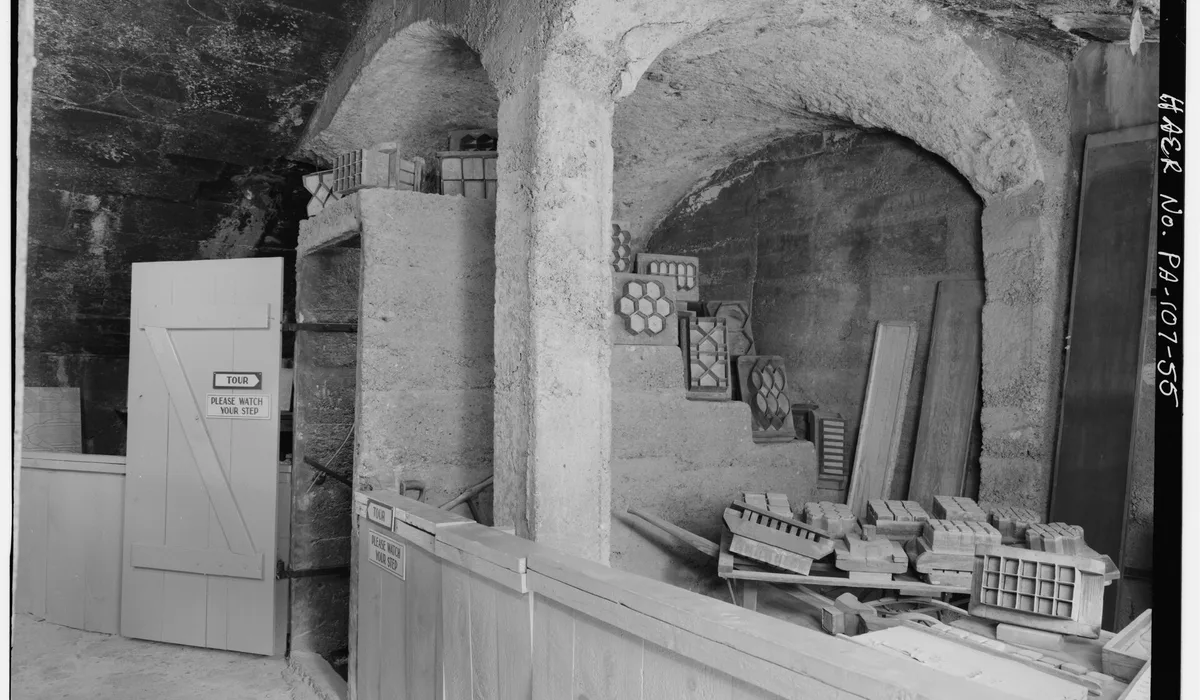 Historic quarry tile cutters used to press tiles from slabs of clay