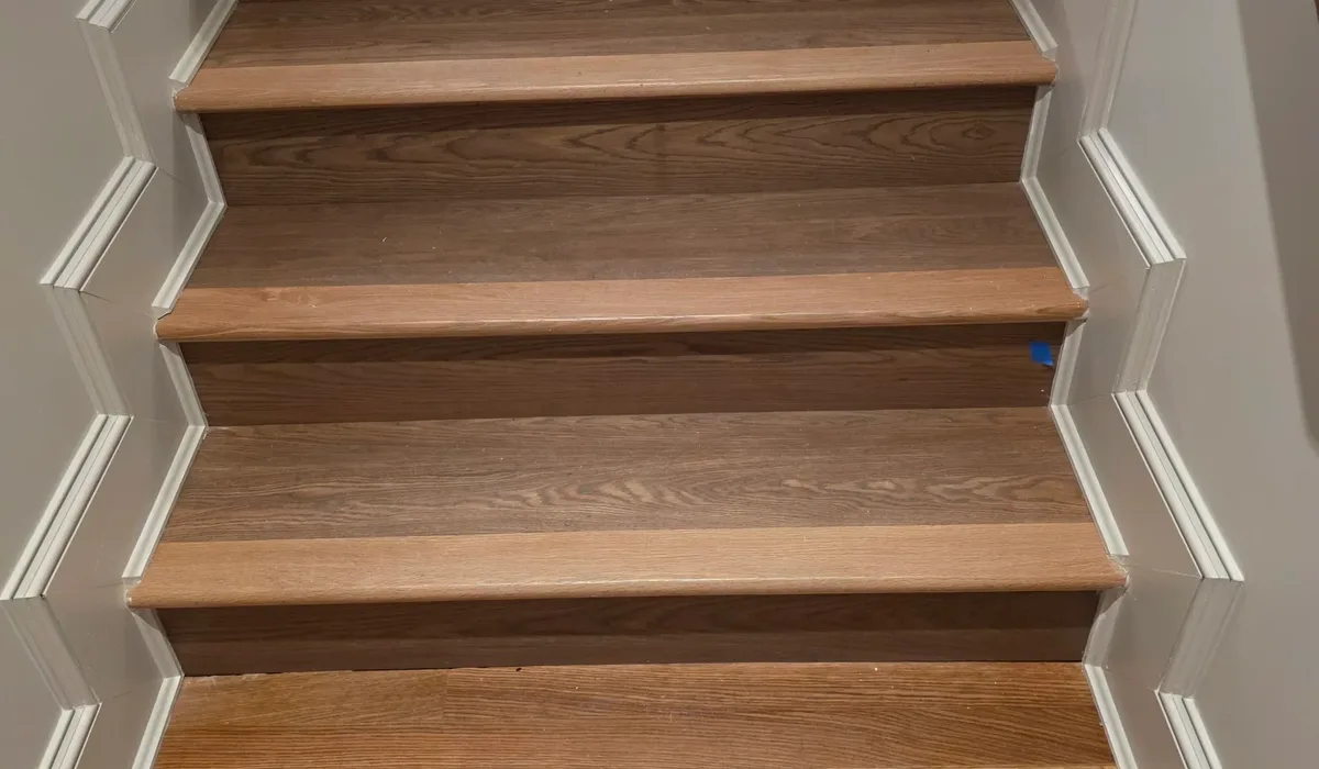Vinyl Plank Flooring on Stairs